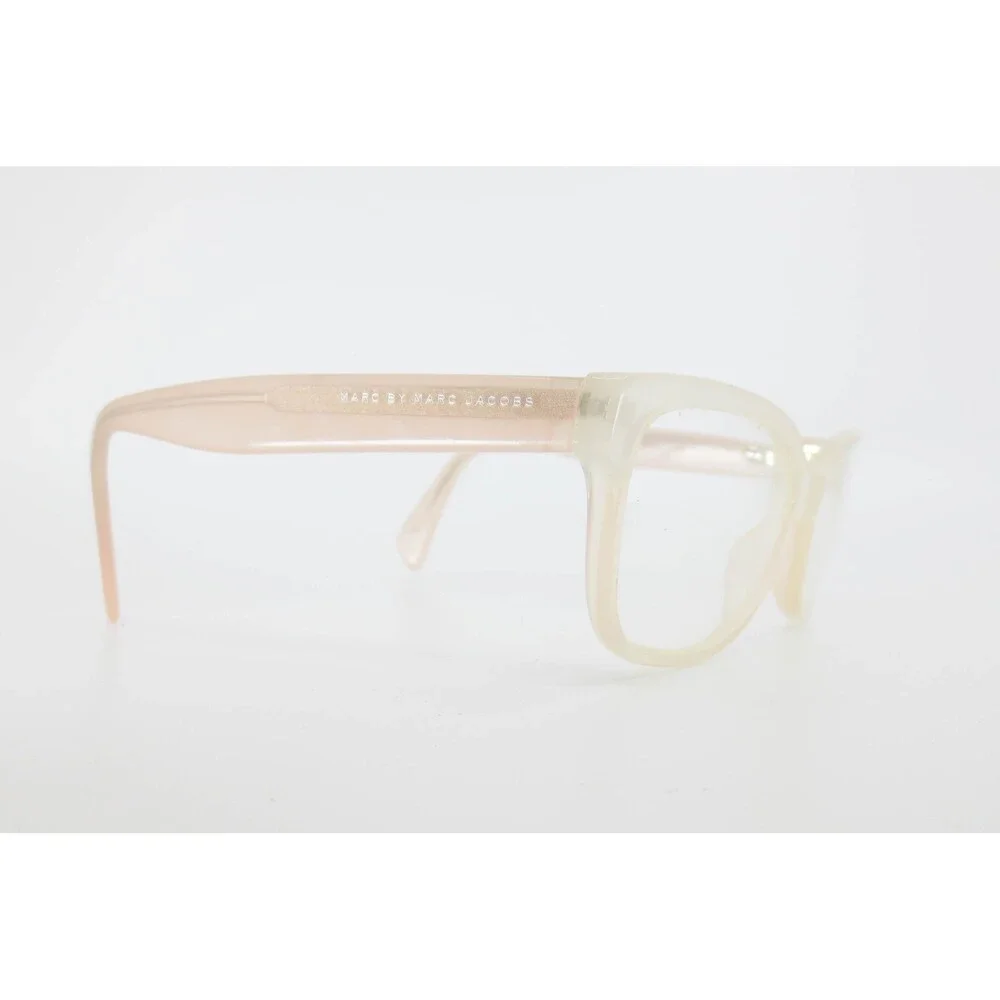 Marc by Marc Jacobs Peach Cream Cat Eye Eyeglass Frames MMJ 489 140 Demo Lenses